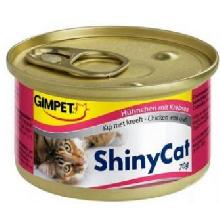 GIMPET ShinyCat galaretka z kurczaka + kraby puszka 70g