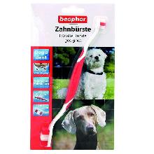 BEAPHAR Dwustronna szczoteczka do zębów dla psów