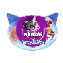 WHISKAS Temptations paszteciki z łososiem dla kota