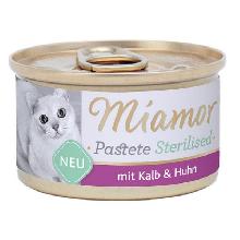 MIAMOR Sterilised Cielęcina+Kura pasztet dla kota puszka 85g