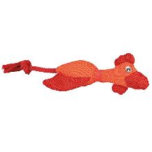TRIXIE płócienna zabawka kaczka lub kurczak ze sznurkiem 38 cm