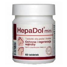 DOLFOS HepaDol Mini tabletki dla psów i kotów - OCHRONA I REGENERACJA WĄTROBY, 60 tabl.