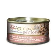 APPLAWS Senior Cat Tuńczyk z Łososiem karma dla kotów puszka 70g