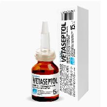 Eurowet VETASEPTOL krople oczyszczające do oczu i nosa dla psów i kotów 15ml