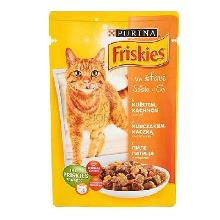 Friskies w sosie z kurczakiem, kaczką i marchewką karma dla kotów saszetka 100 g
