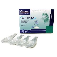 VIRBAC Effipro Kot krople na pchły i kleszcze 4x0,5ml