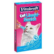 Vitakraft Cat Liquid Snack przysmak dla kota ŁOSOŚ+OMEGA-3, 6szt.