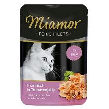 MIAMOR Feine Filets filety mięsne dla kota Tuńczyk+Pomidor 100g sasz.